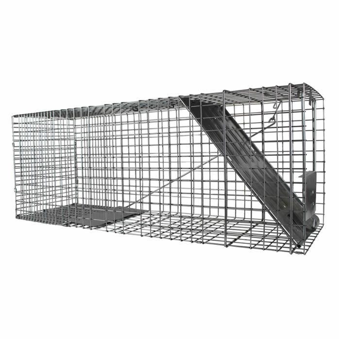 Steel Humane Animal Trap Durable 32"x12.5"x12" Smoothed Inside Safe For Rodent 