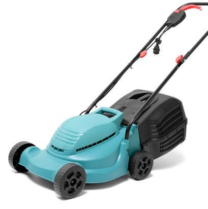 blue lawn mower